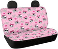 Bow Skull Cars Backseat Covers,Seat Cushion for Rear Seat Non-Slip Car Seat Covers,Auto Car Vehicle Long Rear Bench Seat Cover Protective Cushion Mat