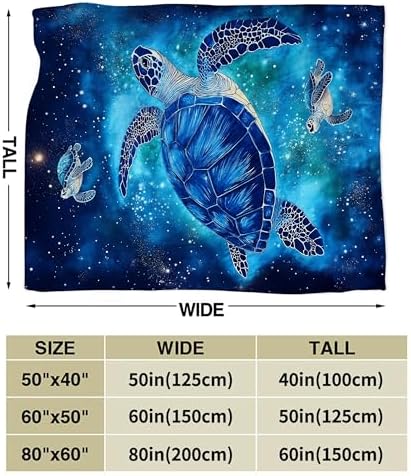 Sea Turtles Throw Blanket Fleece Flannel Stuff Plush Gifts 40"X50" - Image 7
