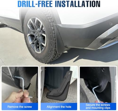 Nilight Mud Flaps Splash Guards for Chevrolet Equinox 2025-2026