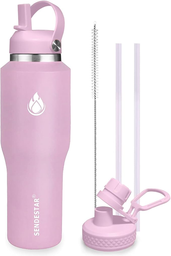 SENDESTAR SENDESTAR 40oz Stainless Steel Water Bottle, Double Wall Vacuum by Sendestar