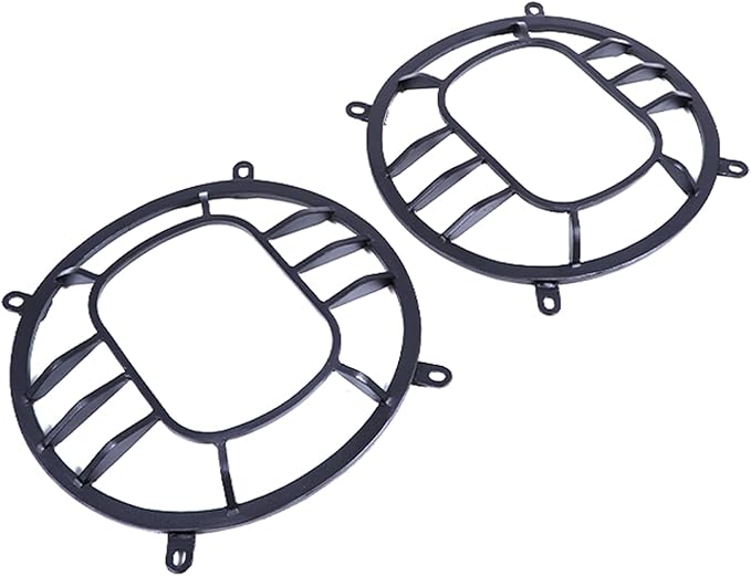 2 PCS Aluminum Alloy Car Headlight Cover Compatible - Image 8