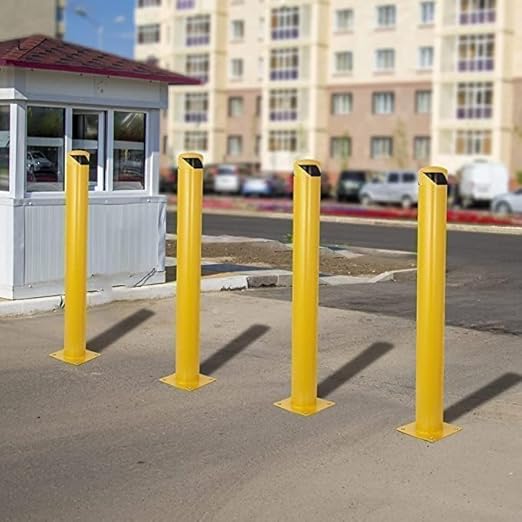 Safety Bollard, 4 Packs 48 Inch Metal Safety Bollard Post - Image 8