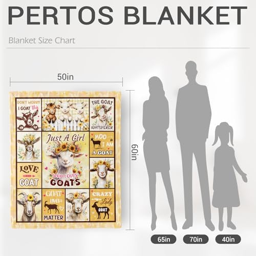 Jekeno Goat Sheep Gifts Blanket, Soft Cozy Plush Throw Blanket 50"x60" - Image 4