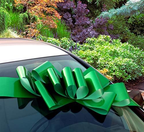 Big Emerald Green Car Bow - 25" Wide, Fall by GiftWrapEtc