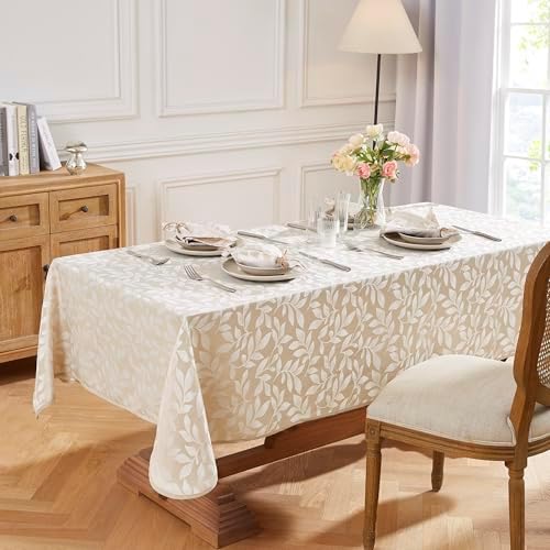 Warm Home Designs 54 x 72 Inch Jacquard Rectangle Tablecloth CA Linen 54x72 - Image 2