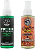 Chemical Guys, New Car & Leather Scent Air Freshener Sample Kit, 2 x 4 oz