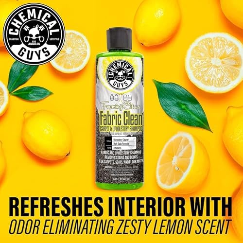 Chemical Guys, Citrus Foaming Fabric & Carpet Cleaner Drill Brush, 16 oz