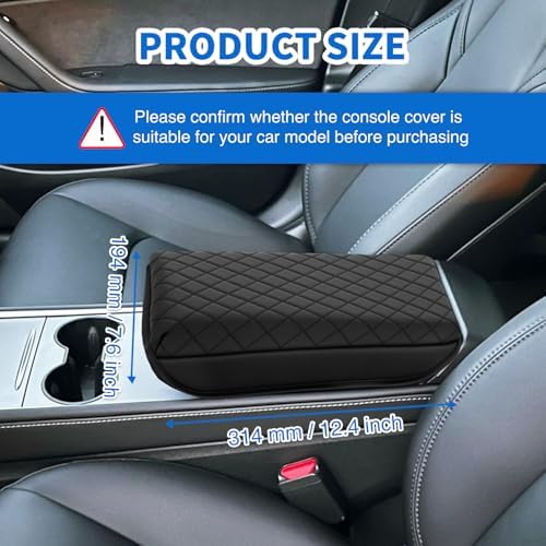 Nilight Center Console Cover for Tesla Model 3 Model Y Armrest Covers Pads