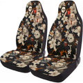 GENANY Horror Character Collage Car Seat Covers, 2-Piece Front Seat Set