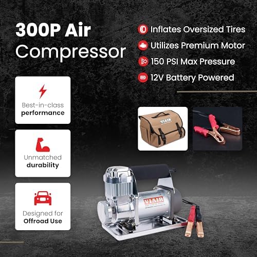 VIAIR 300P 12V Portable Tire Inflator, 150 PSI for Truck and SUV Tires - Image 2