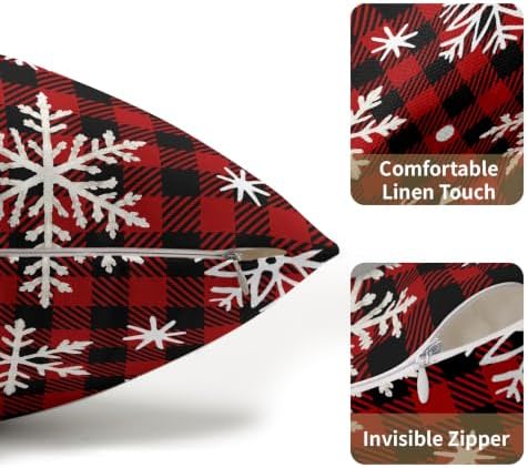 Winter Christmas Snowflake Pillow Covers 12x20 Set of 2 Highly Absorbent - Image 5