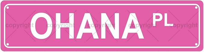 OHANA PL Space Metal Tin Street Sign Bar Cafe Garage Cave Home Room Wall by Unknown