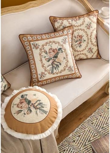 patdrea Designer Vintage Square Throw Pillow Cover,18"x18",Set of 2 - Image 6