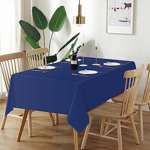 QIKSION 3 Pcs Navy Blue Plastic Tablecloth Dark Blue Table Cloth Disposable - Image 2