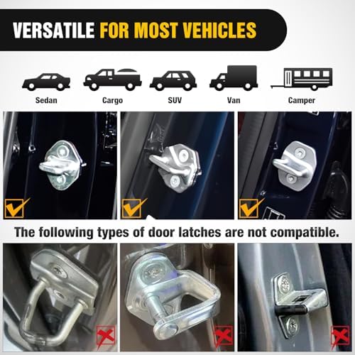 Nilight Car Door Step Universal Aluminum Latch Step for Car Roof Access Portable Folding Car Door Latch Hook Step Multi-Adjustable Both Feet Stand Pedal Max Load 500 Lbs for Truck SUV Vehicles, Green