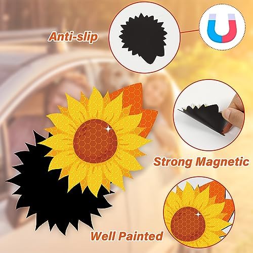 25pcs Fall Thanksgiving Car Reflective Magnets, Turkey Car Decorations Waterproof Decal Fridge Refrigerator Automotive Garage Door Magnetic Sticker for Cars Metal Surface - Image 3
