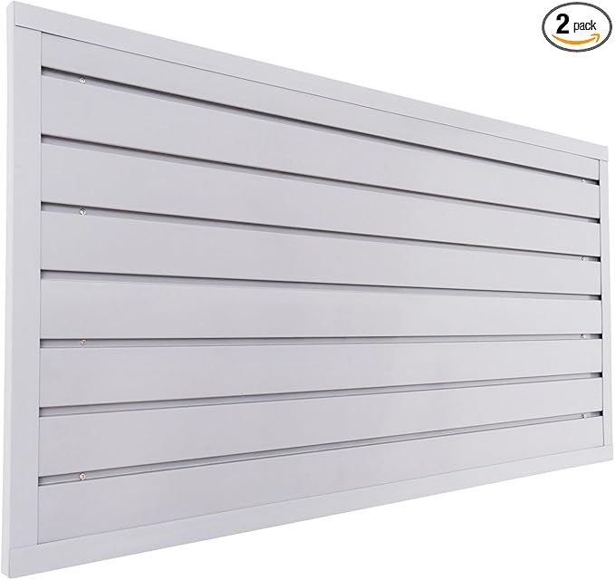 Slatwall Panel Garage Organizer Heavy Duty Wall Mounted, PVC Slat Panels Home by FRAYSCENT