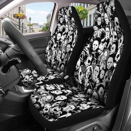 GENANY Gothic Angel Crest Car Seat Covers, 2-Piece Front Seat Set