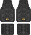 Cat® ToughTread™ Front & Rear Full Set of Floor Mats for Cars - All-Weather Heavy-Duty Trimmable Universal Fit Rubber Mat Truck & Car Accessories - Automotive Floor Mats for SUVs Car Interior