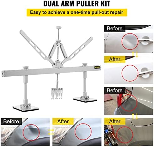 VEVOR Dent Pull Lever Bar Kit, Car Dent Puller Kit Dent Pull Lever, Fit for Both Aluminum and Steel Dent Pulling (750MM) - Image 3