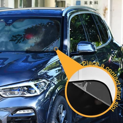 Skull Red Eyes Black Car Windshield Sun Shade Foldable UV Ray Sun Visor Protector Sunshade to Keep Your Vehicle Cool (55" x 27.6")