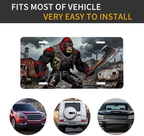 Gorillas Front License Plate Car Decorative License Plates