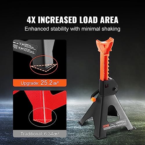 VEVOR Jack Stands 3 Ton (6,000 lbs) Capacity Car Jack Stands 1 Pair