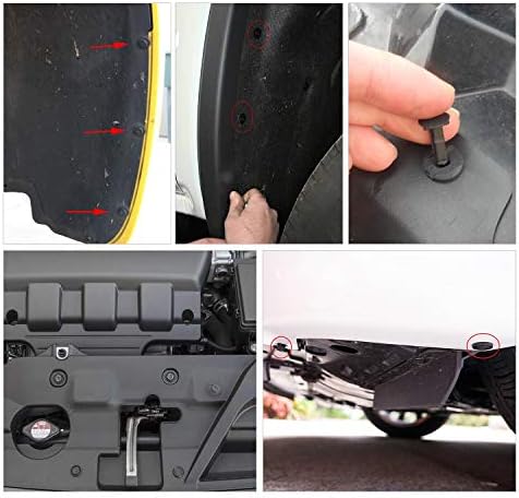 GOOACC Universal Plastic Fender Clips,200 Pcs Push Bumper Fastener Rivet Clips with 6 Size Auto Body Retainer Clips Bumpers,Car Fender Replacement for GM, Ford & Ch, GRC-47 - Image 6