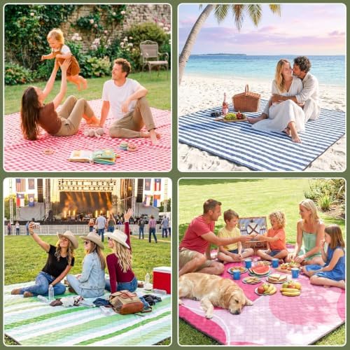 Genovega Waterproof Beach Blanket Picnic Mat Outdoor Oversized Sandrpoof Rug Towel Gear Family Hawaiian Trip Essentials Winter Vacation Must Have Travel Accessories Stuff Men Women - Image 7