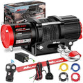 Nilight ATV UTV Electric Winch 12V 4500 lb w Synthetic Rope Remote Control by Nilight