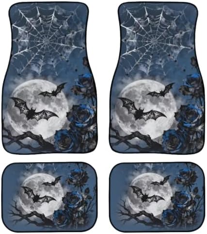 Halloween Car Floor Mats Full Set 4 Pcs Front Rear Carpets Mats