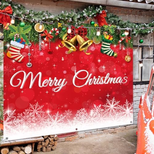 Teenyyou Christmas Garage Door Decorations 7 x 8 ft - Image 7
