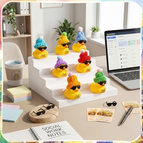 Liliful 24 Sets Adult Social Worker Gifts Rubber Ducks Party Favors - Image 3