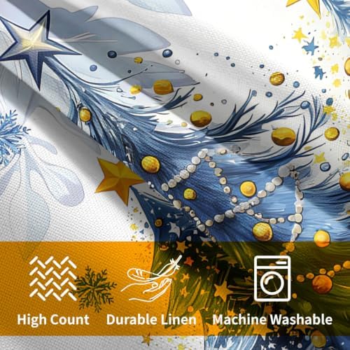 Christmas Tree Throw Pillow Covers 18x18 Set of 2 Winter Snowflake - Image 7