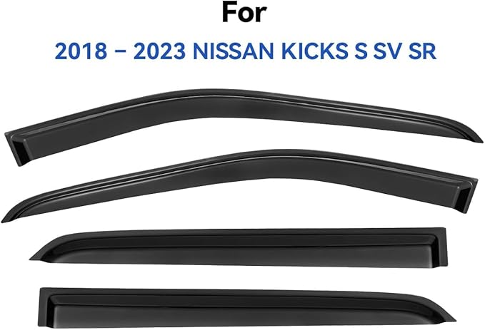 Window Visors Rain Guards for 2018 2019 2020 2021 2022 2023 2024 Nissan Kicks - Image 2