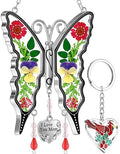 KY&BOSAM Butterfly Suncatcher I Love You Mom Gifts Window Hanging Decor by KYBOSAM