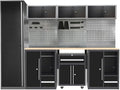 JZD Garage Workbench Set, Metal Tool Cabinet System by JZD