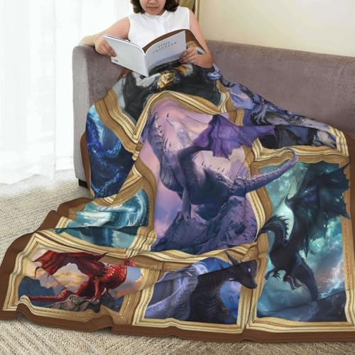 Dragon Blanket for Boys Men - Ultra Soft Cozy Fleece Throw for Kids Adults - Dragon Decor for Lovers - Couch Sofa Bed 30"X40" - Image 6