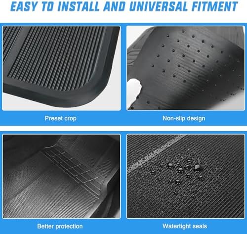 Nilight Rubber Floor Mats for Cars Trucks SUVs