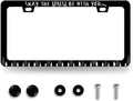 May The Forest Be with You License Plate Frame Funny Text License Plate Holder by RNKATIH