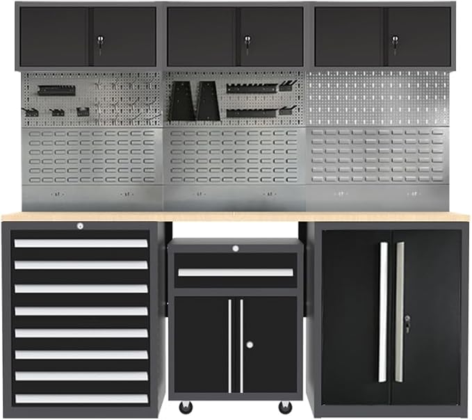 JZD Metal Garage Tool Cabinet Set System by JZD