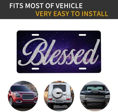 Galaxy Blessed Front License Plate 6" * 12" for Women