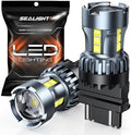 SEALIGHT 3156 3157 LED Bulb White Reverse Lights, 3056 3057 4057 4157 LED Light Bulb with Projector Replacement for Tail Light, Backup Light,Brake Parking, Automotive Back Up Light Bulbs, Pack of 2