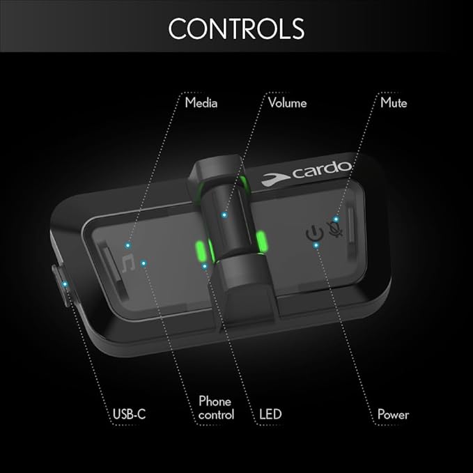 Cardo PACKTALK Outdoor Helmet Communication System, Snowboard and Cycling - Image 6