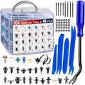 Nilight 900Pcs Car Push Retainer Clips Auto Fasteners Kit Included 24 Sizes Nylon Bumper Fender Rivets Door Trim Panel Clips with 5 Fasteners Remover 10 Cable Ties for Toyota GM Ford Honda Chevy
