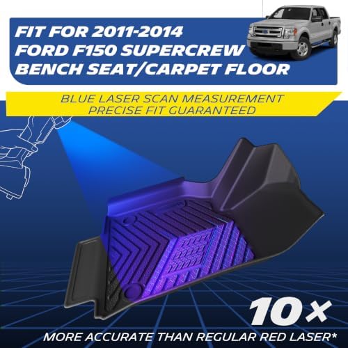 Michelin Vehicle Mats for 2011-2014 Ford F-150 SuperCrew Cab Bench Seat