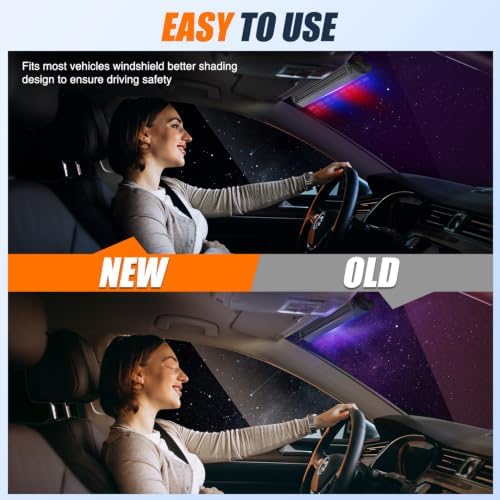 Nilight 32LED Red Blue Dash Strobe Light w/Controller Windshield Mount