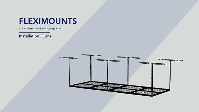 FLEXIMOUNTS 3x8 Overhead Garage Storage Rack, Adjustable Storage Organization - Image 7