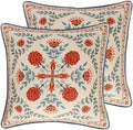 patdrea Designer French Vintage Throw Pillow Cover,18"x18",Set of 2 by patdrea