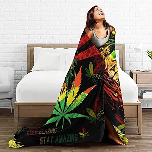 Socira Weed Blanket Marijuana Gifts Weed Gift Cannabis Blanket Throws Decor - Image 3